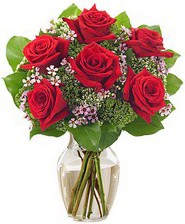 Kız arkadaşıma hediye 6 kırmızı gül  Erzurum güvenli kaliteli hızlı çiçek 
