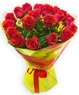 19 Adet kırmızı gül buketi  Erzurum yurtiçi ve yurtdışı çiçek siparişi 