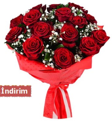 12 Adet kırmızı aşk gülleri  Erzurum uluslararası çiçek gönderme 