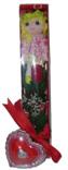  Erzurum yurtiçi ve yurtdışı çiçek siparişi  kutu içinde 1 adet gül oyuncak ve mum 