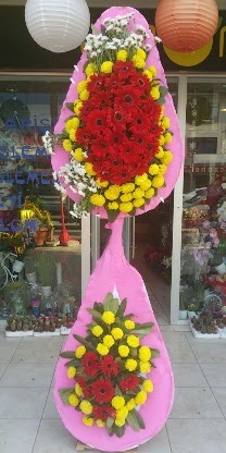 Çift katlı düğün nikah açılış çiçek modeli  Erzurum kaliteli taze ve ucuz çiçekler 