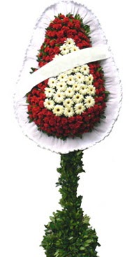 Çift katlı düğün nikah açılış çiçek modeli  Erzurum internetten çiçek siparişi 